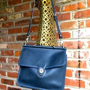 Blue Coach crossbody stylish bag
